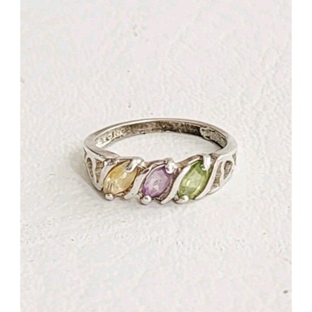 Sterling Silver 925 Avon Birthstone Ring Size 7